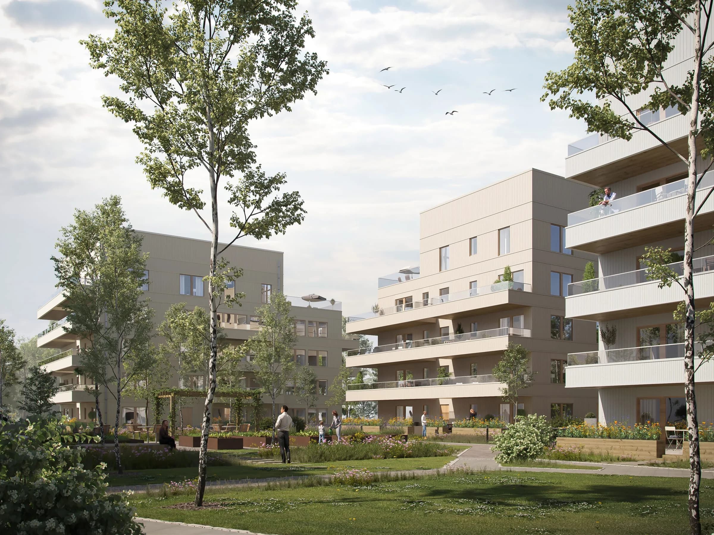 Klockelund Strand - Fasad