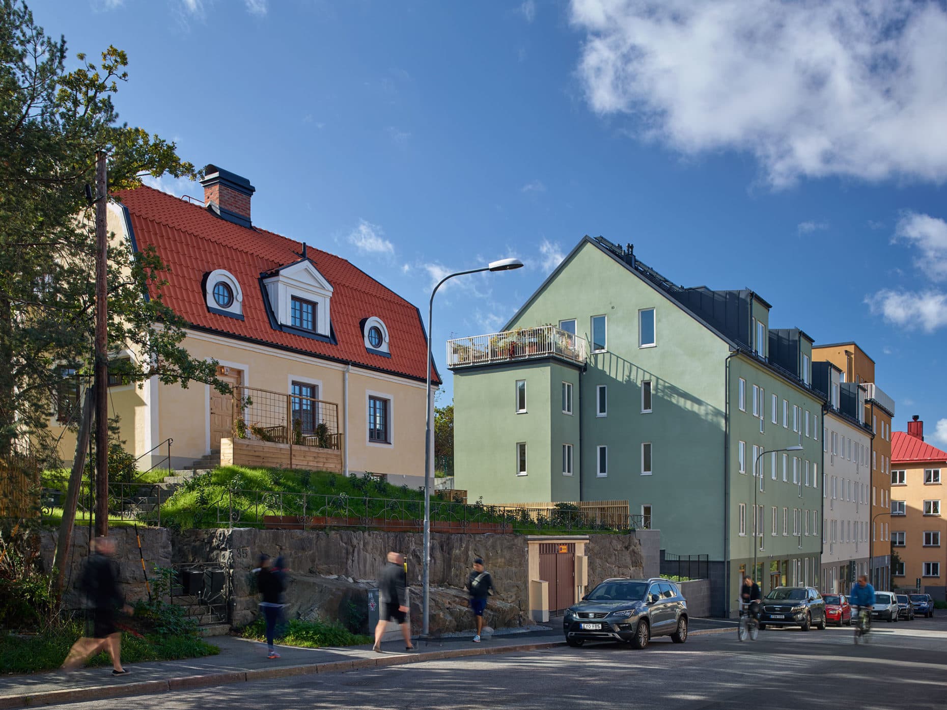 Svenska Hem bostadsprojekt med grönska